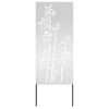 vidaXL Garden Privacy Screen Silver 50 x 140 cm Galvanised steel