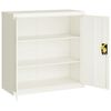 vidaXL File Cabinet White 90x40x130 cm Steel