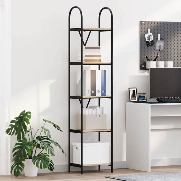 vidaXL Bookshelf Sonoma Oak 40 x 30 x 183 cm Engineered wood