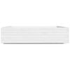 vidaXL Garden Planter White 100x100x26.5 cm Solid Wood Pine