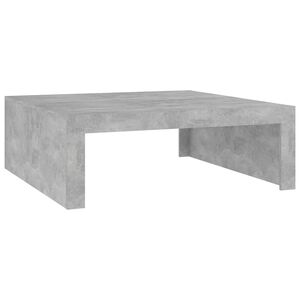 vidaXL Coffee Table Concrete Grey 100x100x35 cm Engineered Wood