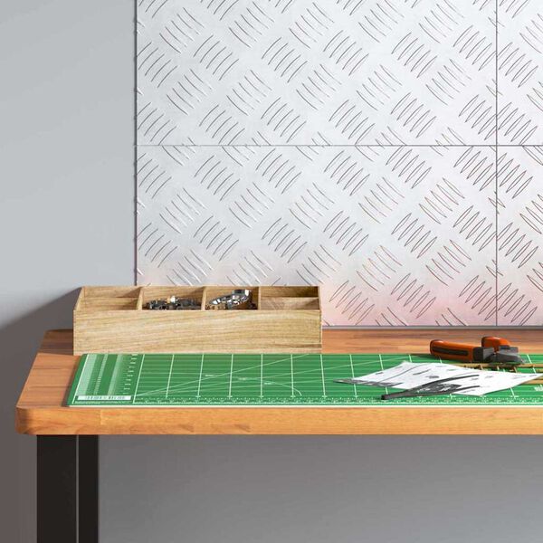 vidaXL Stair Tread Rectangular 4 pcs Silver 40 x 20 cm Aluminium