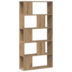 vidaXL Bookcase 5-Tier Artisian Oak 80,5x23,5x162,5 cm Engineered Wood