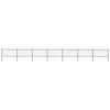 vidaXL Garden Fence with Hoop Top Steel 1172x100 cm Black
