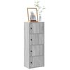 vidaXL Bookcase Grey Sonoma 40x24x102 cm Engineered Wood