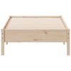 vidaXL Bed Frame without Mattress 75x190 cm Small Single Solid Wood Pine