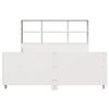 vidaXL Bookcase Bed without Mattress White 160x200 cm Solid Wood