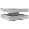vidaXL Coffee Table 360-Degree Rotatable Concrete Grey 70x70x34.5 cm
