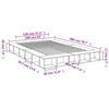 vidaXL Bed Frame without Mattress White 160x200 cm
