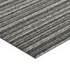 vidaXL Carpet 20 pcs Striped Anthracite 50 x 50 cm 100% Polypropylene