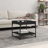 vidaXL Coffee Table Black 49.5x49.5x45 cm Engineered Wood