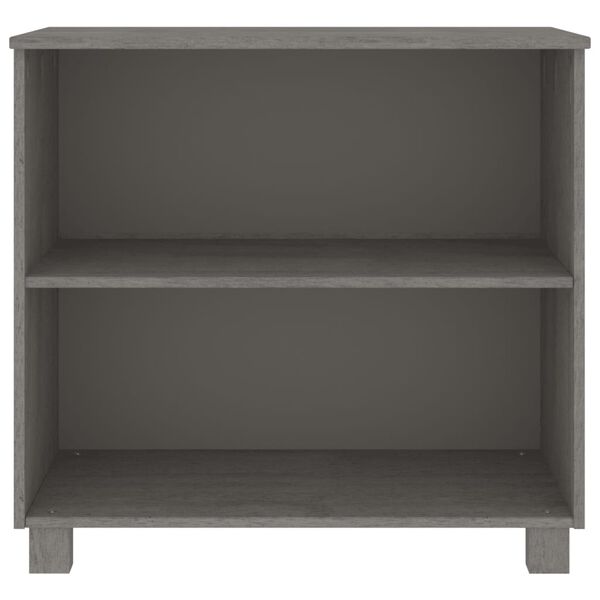 vidaXL Sideboard HAMAR Light Grey 85x35x80 cm Solid Wood Pine