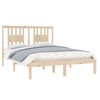 vidaXL Bed Frame without Mattress Solid Wood 120x200 cm (810012+818660)