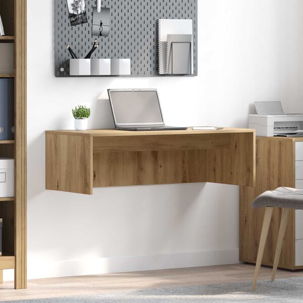 vidaXL Wall-Mounted Desk Artisan Oak 100 x 45 x 30 cm Engineered Wood