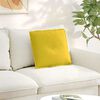 vidaXL Back Pillow Yellow 50 x 45 cm Corduroy Fabric