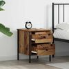 vidaXL Bedside Cabinet with Drawer Old wood 40 x 42 x 50 cm