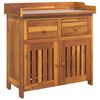 vidaXL Garden Cabinet Natural 78 x 36.5 x 78cm Solid Acacia Wood
