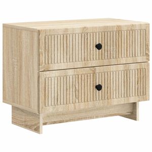 vidaXL Bedside Cabinet Sonoma Oak 62 x 34.5 x 47.5 cm Engineered Wood