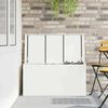vidaXL Outdoor Storage Box White 100 x 50.5 x 50 cm Steel