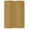 vidaXL Room Divider 4 Panels Brown Solid Wood Paulownia