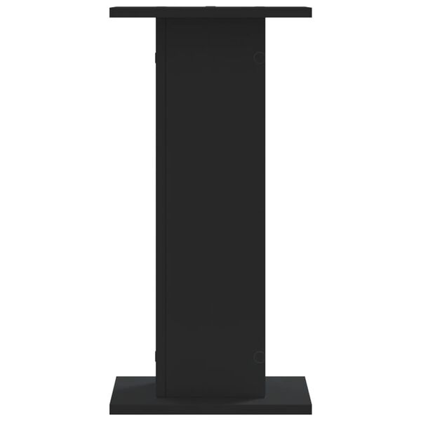 vidaXL Plant Stands 2 pcs Black 30x30x60 cm Engineered Wood