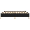 vidaXL Bed Frame without Mattress Black 180x200 cm Super King Super King Fabric