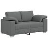 vidaXL Sofa 3 pcs Dark Grey Fabric
