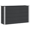 vidaXL Garden Raised Bed Black 150 x 50 x 91 cm alu.