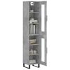 vidaXL Highboard Concrete Grey 34.5x34x180 cm Engineered Wood