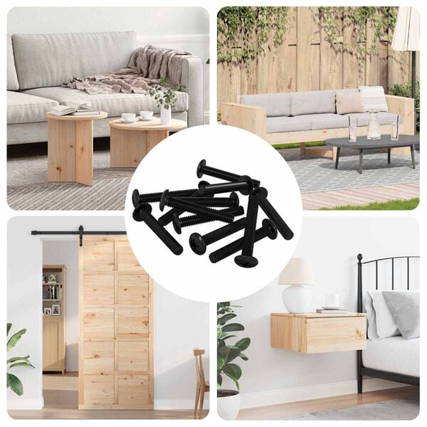 vidaXL Screw 12 pcs Silver 5 x 30 mm Iron