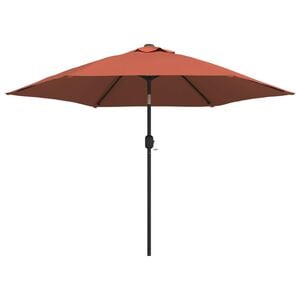 vidaXL Garden Parasol with Metal Pole Terracotta 300 cm