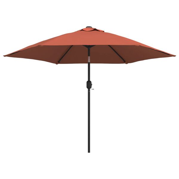 vidaXL Garden Parasol with Metal Pole Terracotta 300 cm