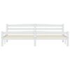 vidaXL Bed Frame without Mattress White Solid Wood Pine 200x200 cm