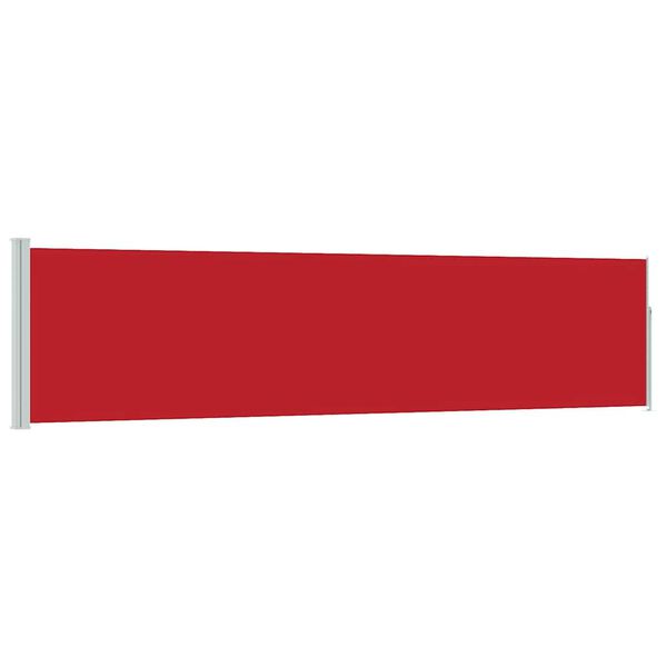 vidaXL Patio Retractable Side Awning 120x500 cm Red