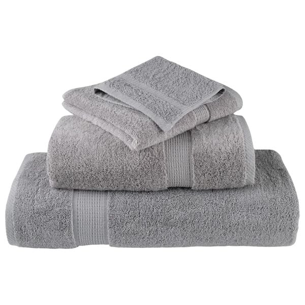 vidaXL Premium Hand Towels "SOLUND" 10 pcs Grey 50x100 cm 600 gsm