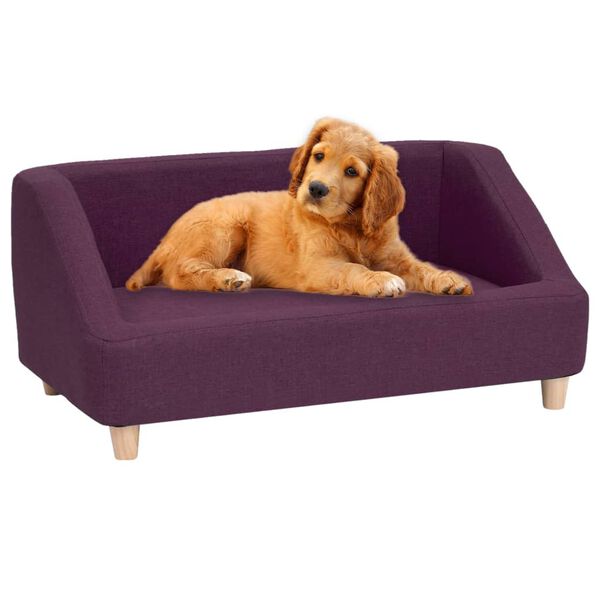 vidaXL Dog Sofa Burgundy 85x50x39 cm Linen