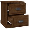 vidaXL Bedside Cabinets 2 pcs Brown Oak 39x39x47.5 cm Engineered Wood