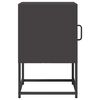 vidaXL Bedside Cabinet Black 36x39x60.5 cm Cold-rolled Steel