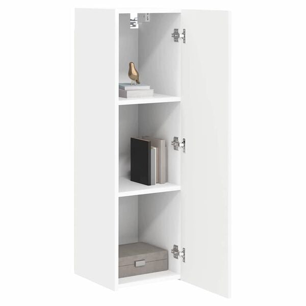 vidaXL TV Wall Cabinet White 30 x 31 x 100 cm Engineered Wood