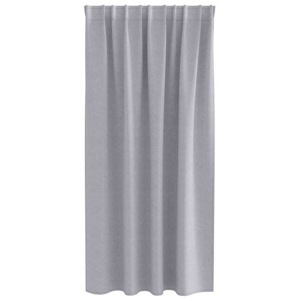vidaXL Blackout Curtains with Rings 2 pcs Metal Grey 175 x 140 cm