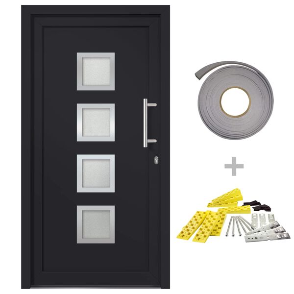 vidaXL Front Door Anthracite 98x190 cm