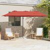 vidaXL Garden Cantilever Parasol Terracotta 372 x 198 x 243 cm
