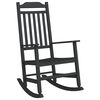 vidaXL Rocking Chair Black 65 x 84 x 114 cm Polyethylene