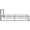 vidaXL Bed Frame without Mattress Grey Metal 90x200 cm