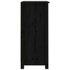 vidaXL Sideboards 2 pcs Black 40x35x80 cm Solid Wood Pine