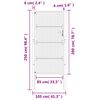vidaXL Garden Gate Anthracite 100x200 cm Steel