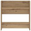 vidaXL Shoe Cabinet 2 pcs Artisan Oak 60 x 18 x 60 cm Engineered Wood