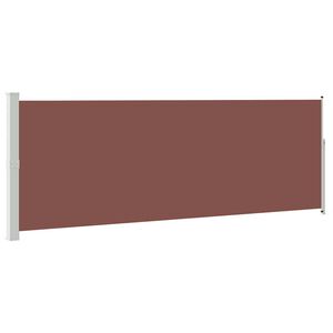 vidaXL Retractable Side Awning 160 x 500 cm Brown