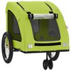 vidaXL Pet Bike Trailer Green Oxford Fabric and Iron