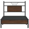 vidaXL Bed Frame without Mattress Brown Oak 90x200 cm Engineered Wood
